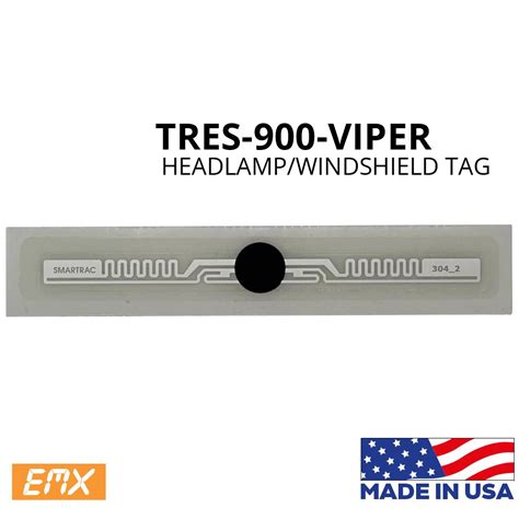 tres headlamp rfid tag|tres 900 viper tags.